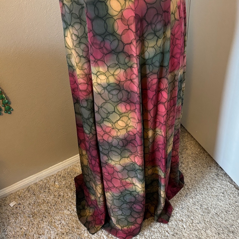 SIMPLY SILK Abstract multicolor Dress size L - Picture 5 of 10